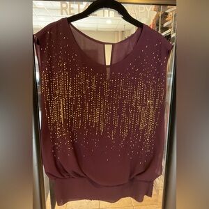 Cache Embellished 2pc Blouse